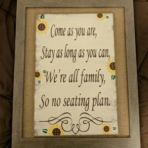 Wedding or any event. Rustic, no seating plan.